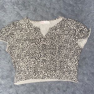 Cheetah print crop top